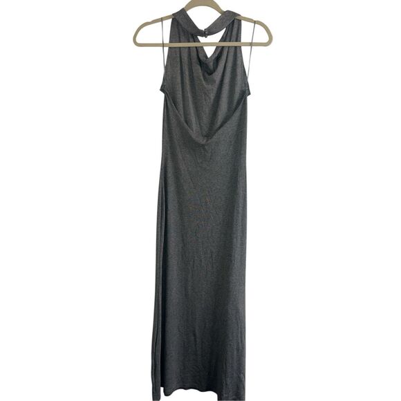 ✨Beige Botany Halter Maxi Grey Sz Large Dress✨ - Picture 3 of 7